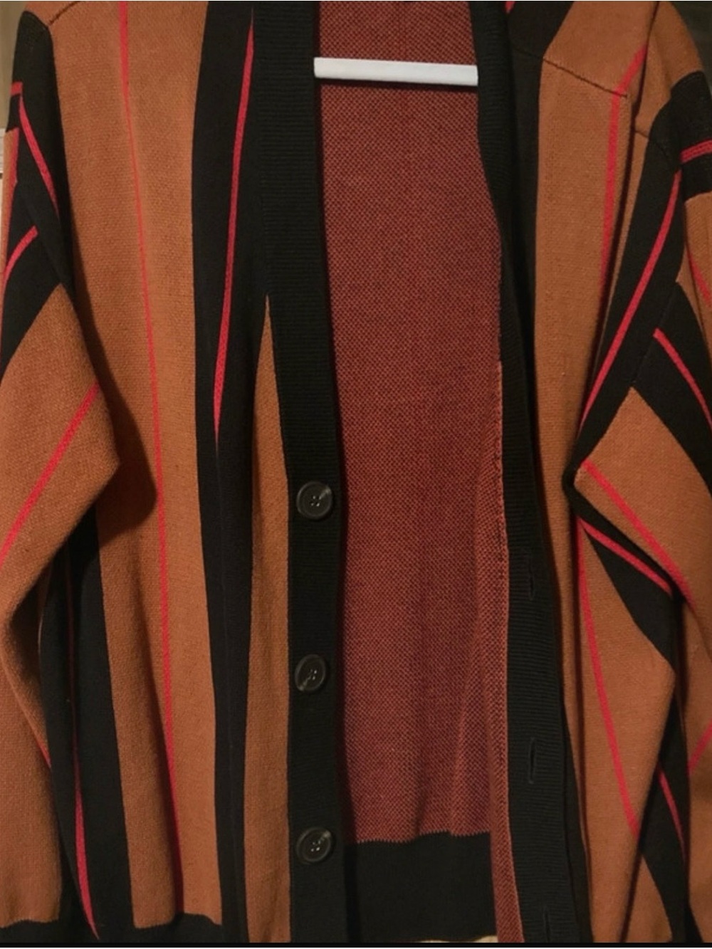 Forever 21 Men's XL Brown/Black Cardigan